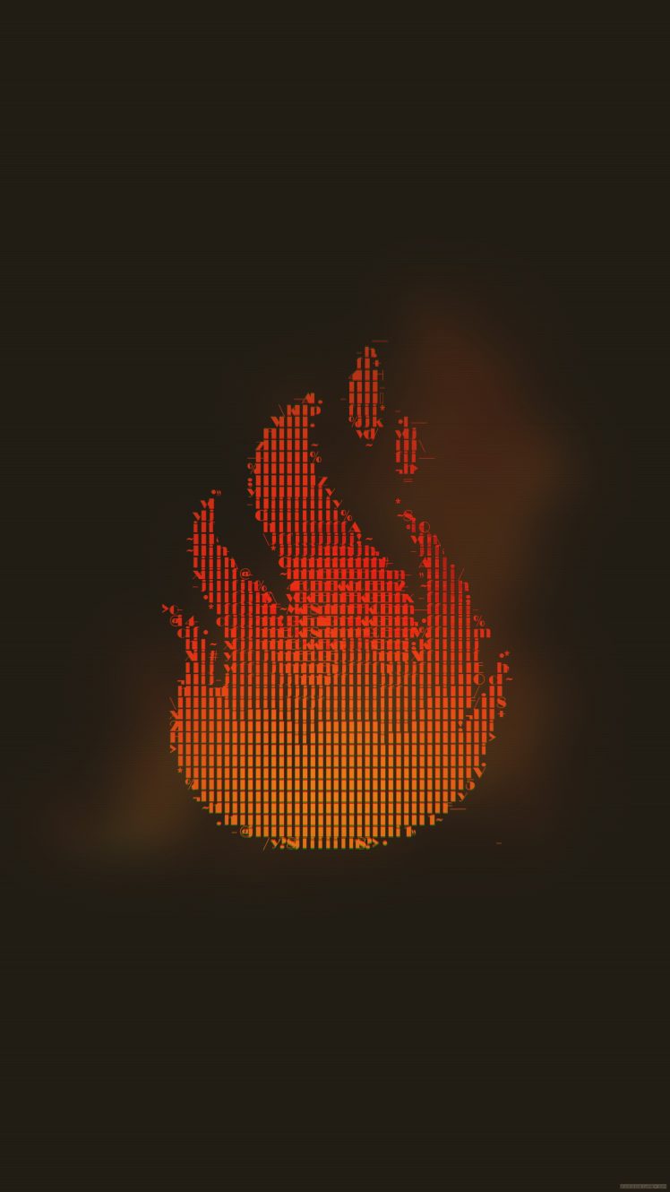 glitch art, Abstract, ASCII art, Fire HD Wallpaper Desktop Background