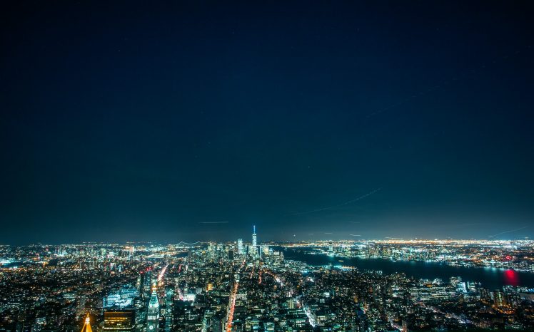 cityscape, Night, New York City HD Wallpaper Desktop Background