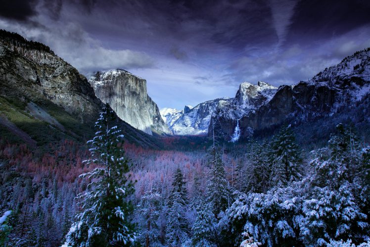 mountains, Mountain pass, Winter HD Wallpaper Desktop Background