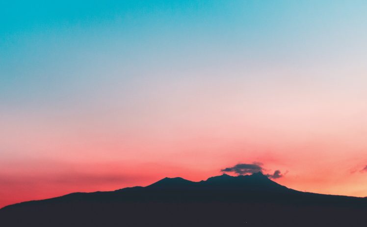 sunset, Mountains, Landscape, Sky, Clouds, Chill Out HD Wallpaper Desktop Background