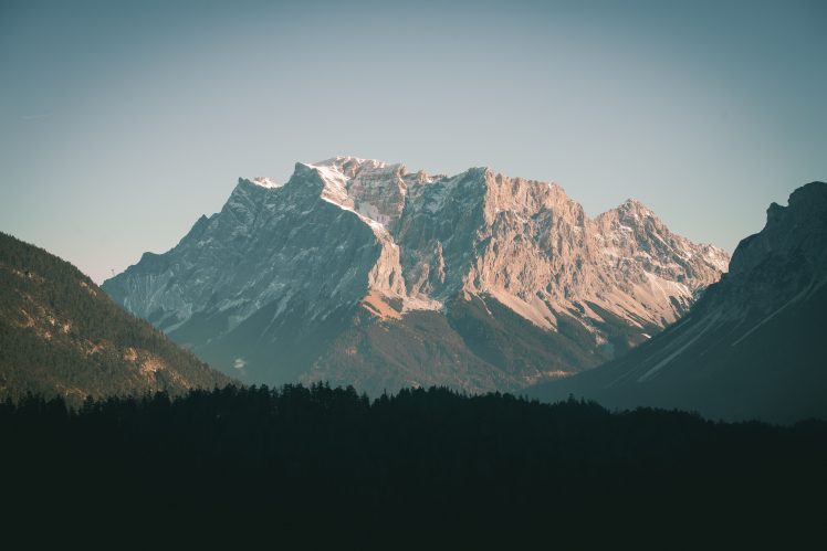 mountains, Landscape, Nature, Snow, Forest HD Wallpaper Desktop Background