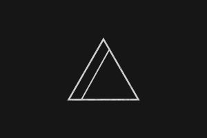 minimalism, Geometry, Black background, Triangle