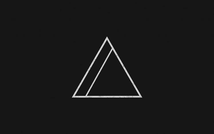 minimalism, Geometry, Black background, Triangle HD Wallpaper Desktop Background