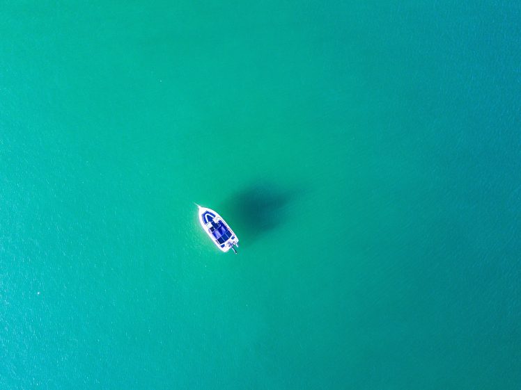 sea, Blue, Water, Boat, Nature HD Wallpaper Desktop Background