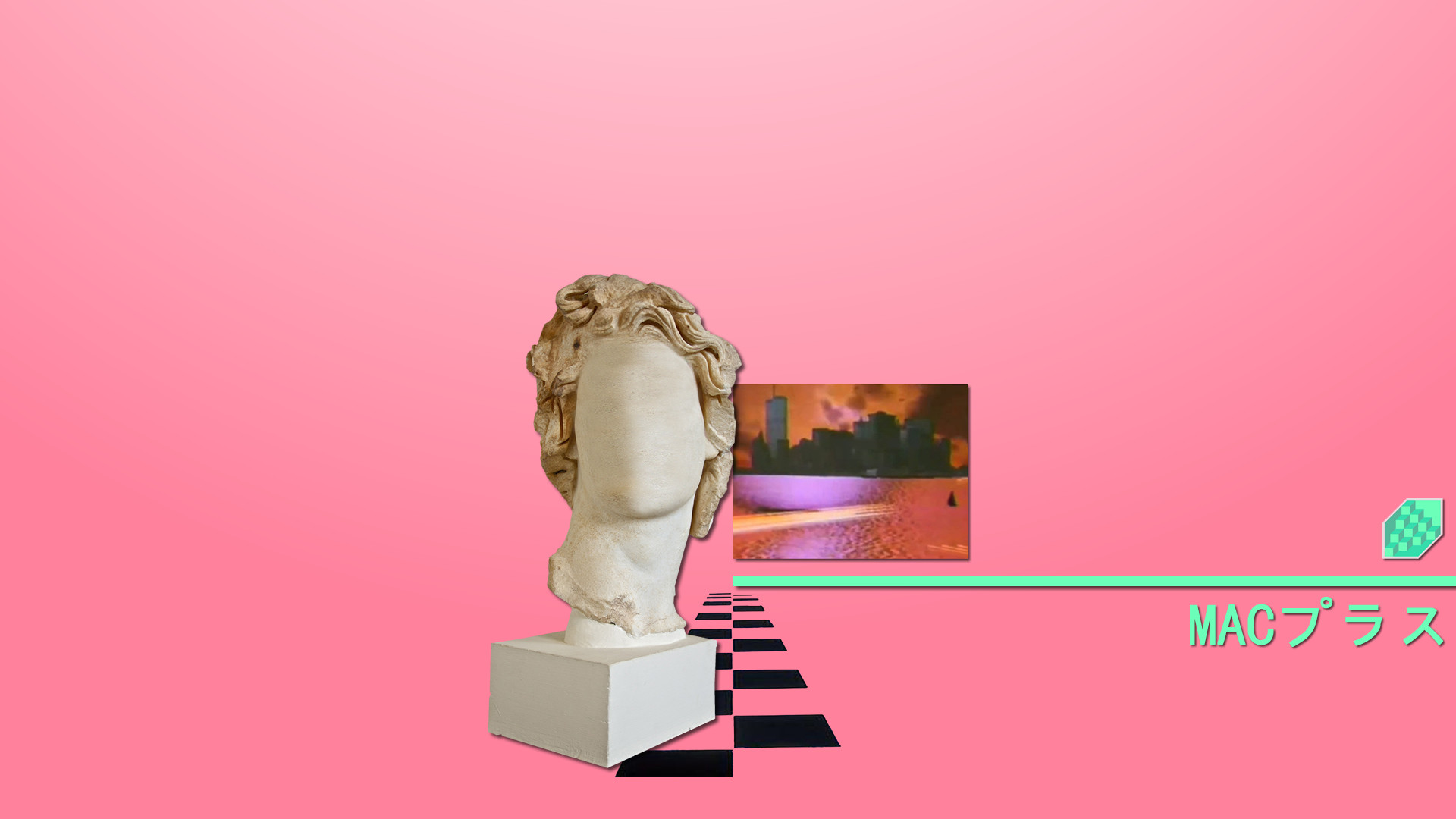 vaporwave, Macintosh, Floral shoppe Wallpaper