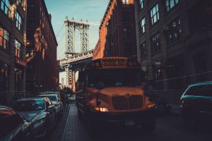 New York City, Dumbo, Manhattan Bridge, Buses, Bridge