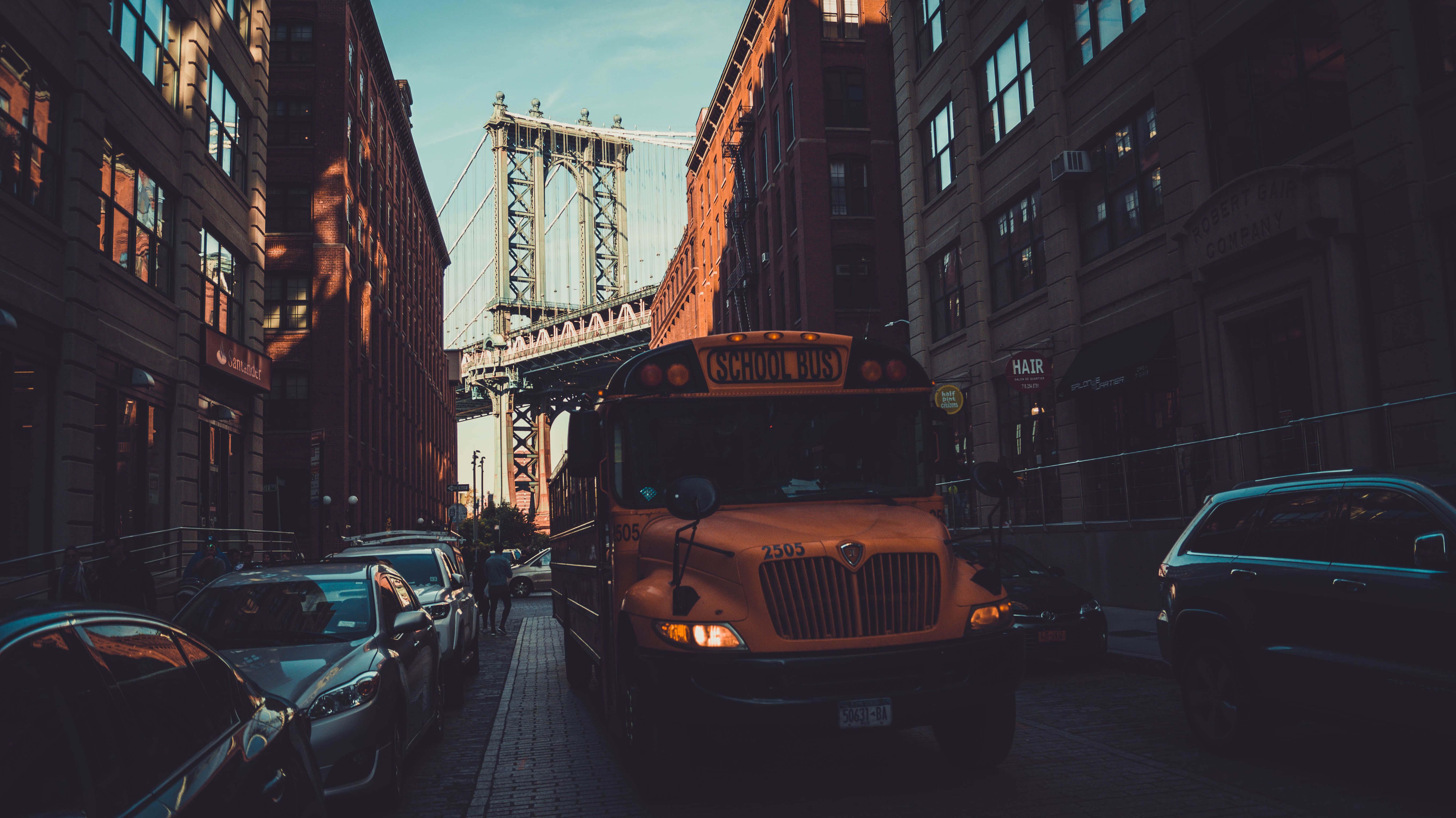 New York City, Dumbo, Manhattan Bridge, Buses, Bridge Wallpaper