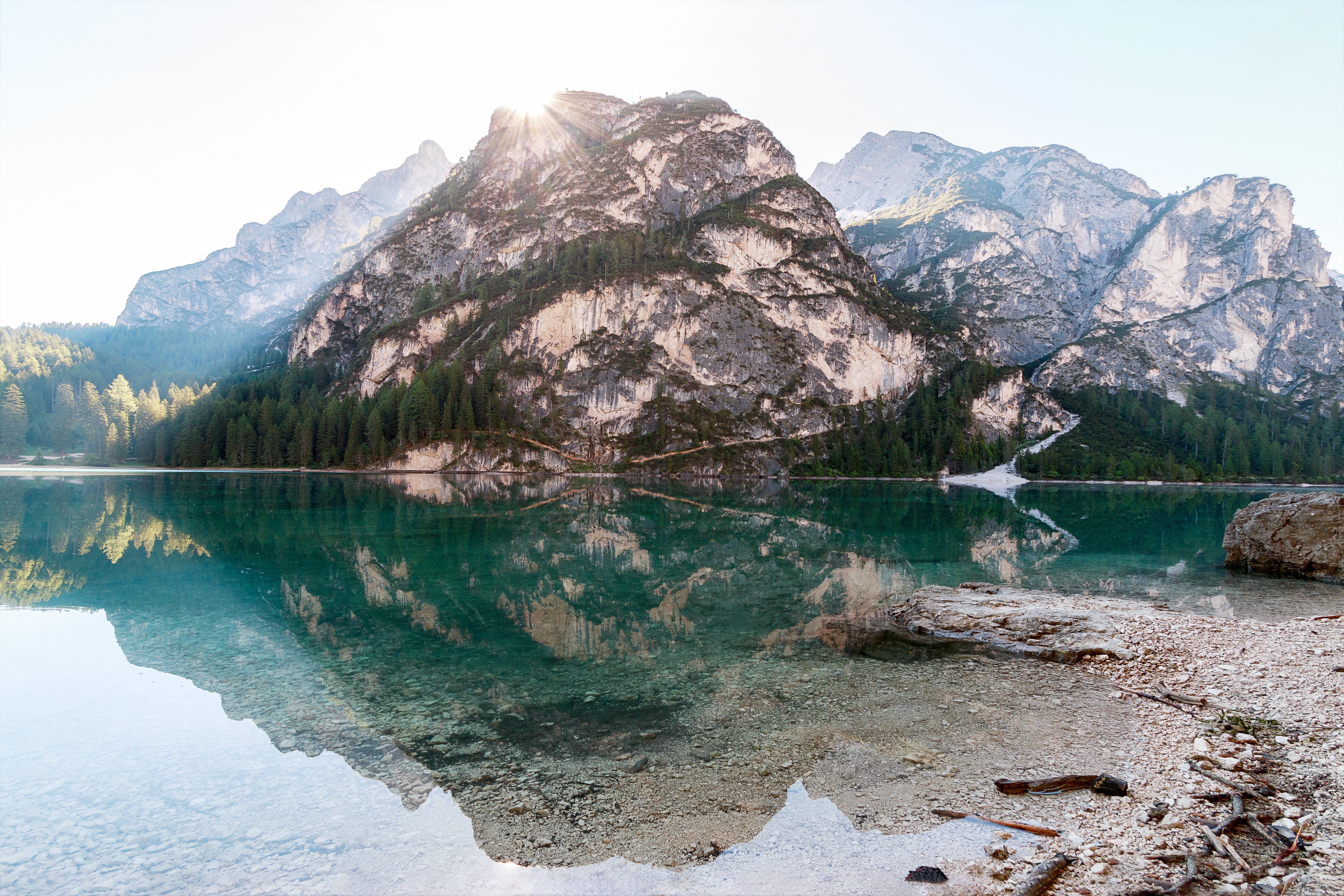 nature, Water, Trees, Rock Wallpaper