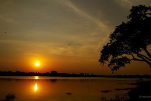 sunset, Nature, Lake, Water, Kolhapur