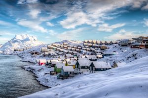 Greenland, Winter, Blue, Sky, Snow