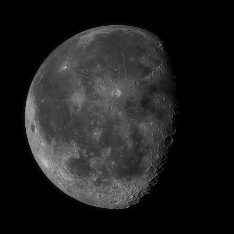 Moon, Space,  grey, Solar System, Universe, Black background HD Wallpaper Desktop Background
