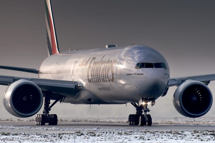 777 300ER, Planes, Boeing, Emirates, Airplane HD Wallpaper Desktop Background