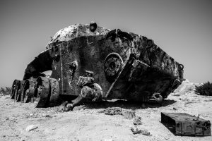 AK Photography, 500px, Tank, Greece, Wreck, Vehicle, Monochrome
