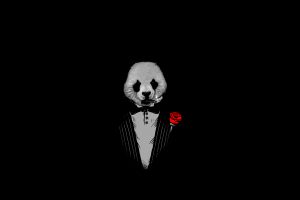 panda, The Godfather, Black