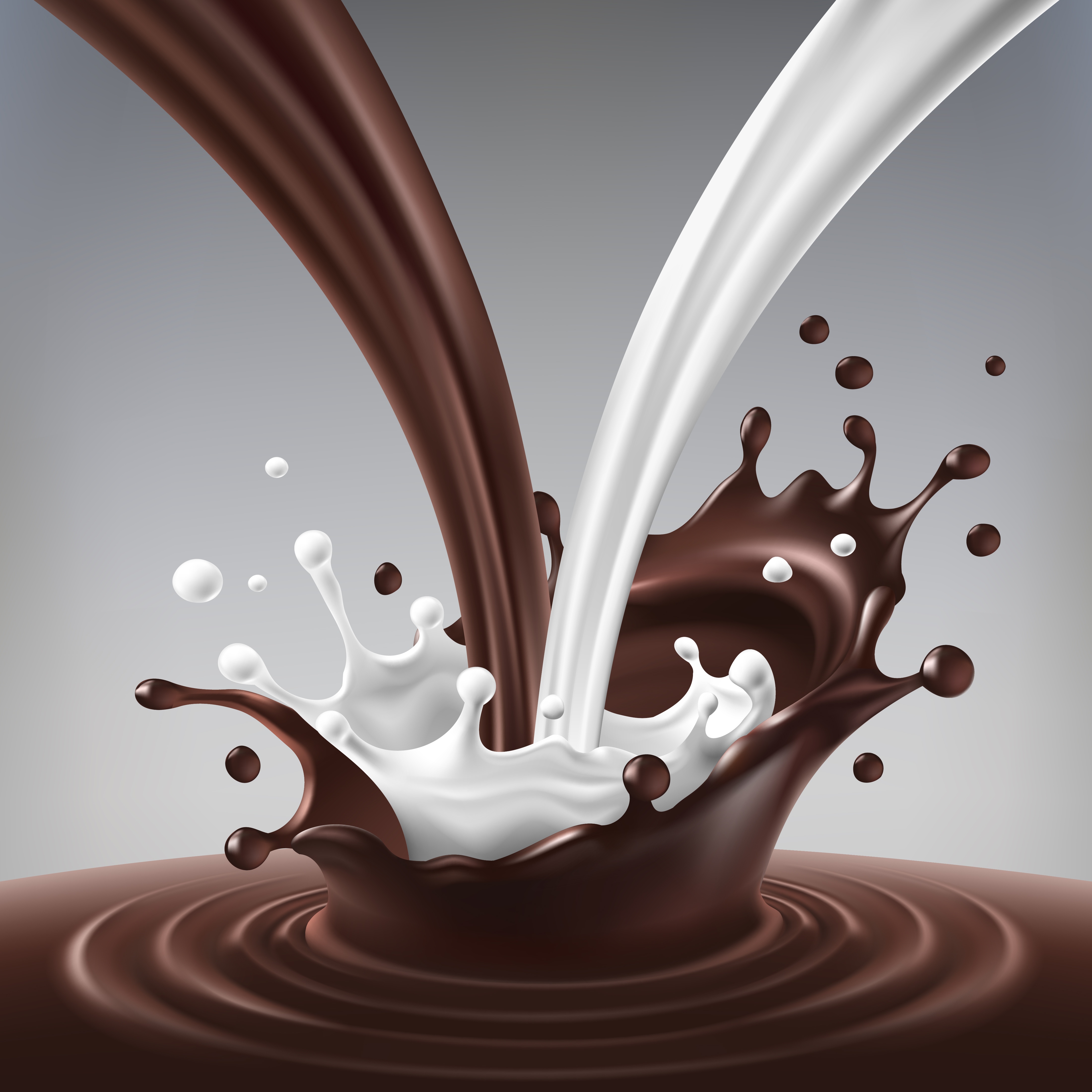 artwork, White, Brown, Milk, Chocolate Wallpaper