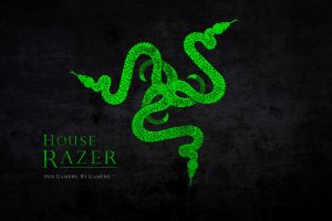 gamers, 2K, Razer, Razer Inc., Green, Snake, Logotype, Logo, Typography