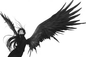 angel, Digital art, Wings