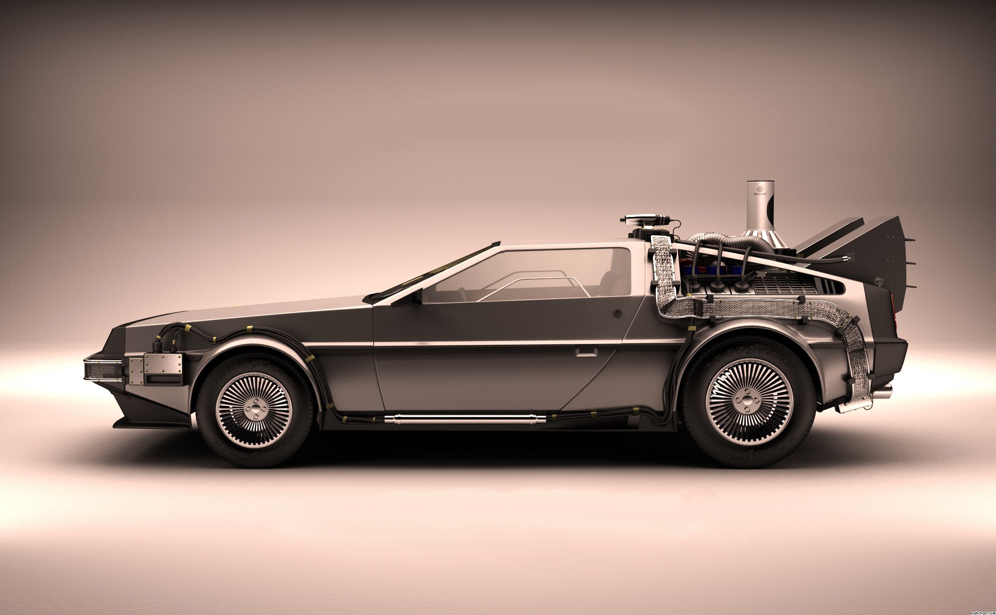DMC DeLorean, Back to the Future, The Time Machine, Car Wallpaper