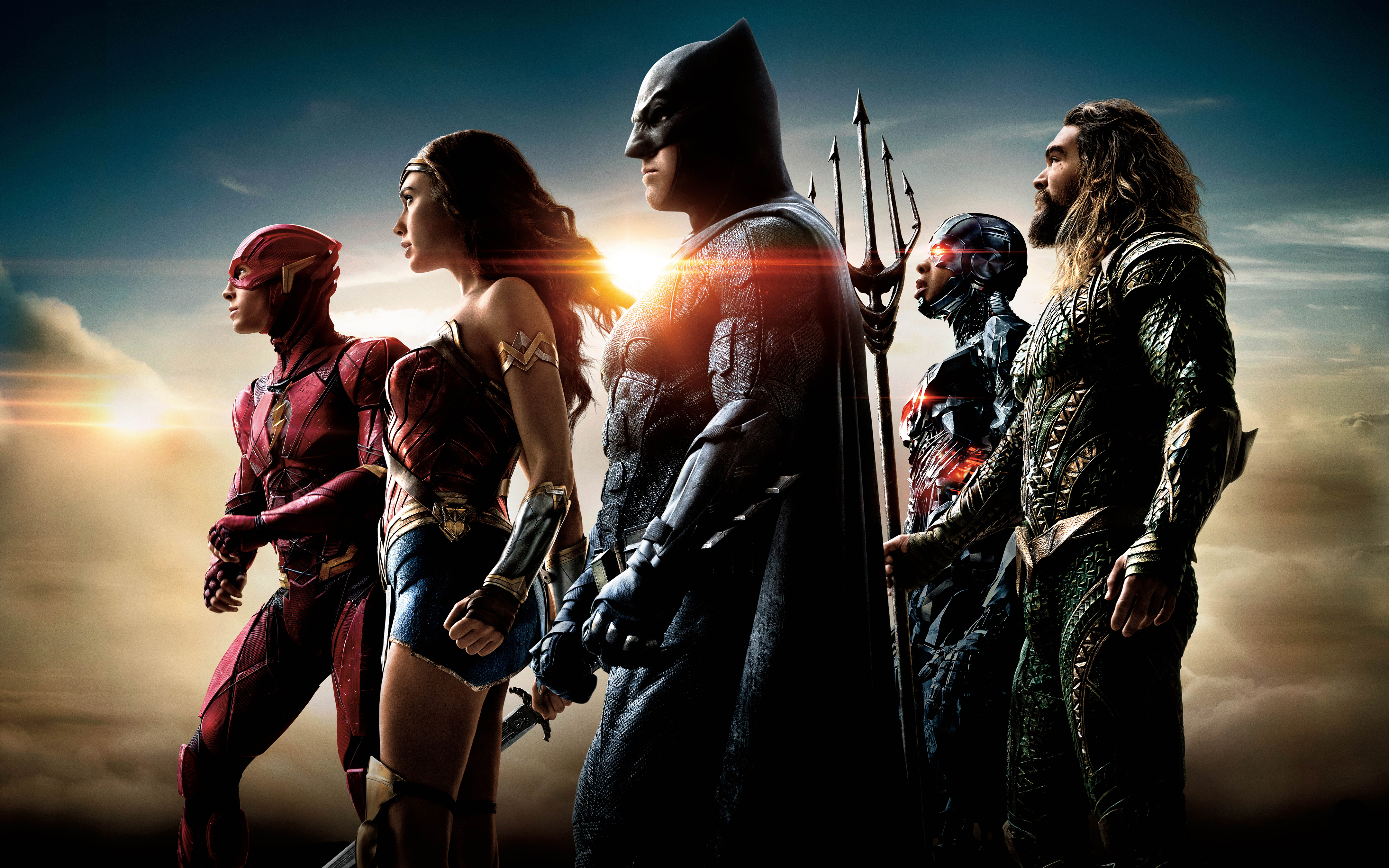 Wonder Woman, Gal Gadot, Aquaman, DC Comics, Justice League, Batman, The Flash, Cyborg (DC Comics) Wallpaper