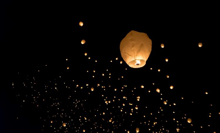 night, Lights, Paper lantern Wallpapers HD / Desktop and Mobile Backgrounds