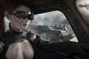 women, Mad Max, Artwork, Vehicle