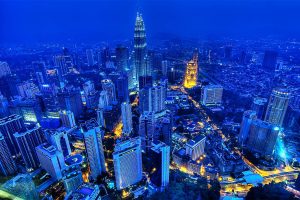 Kuala Lumpur, Malaysia, Petronas Towers, City, Cityscape, Night, Skyscraper