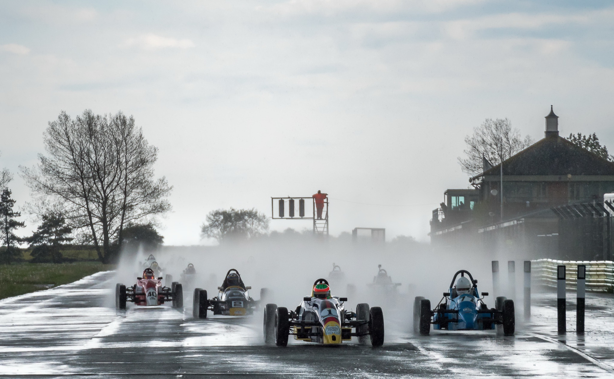 racing, Race cars, Wet, Asphalt, Formula Ford Wallpaper