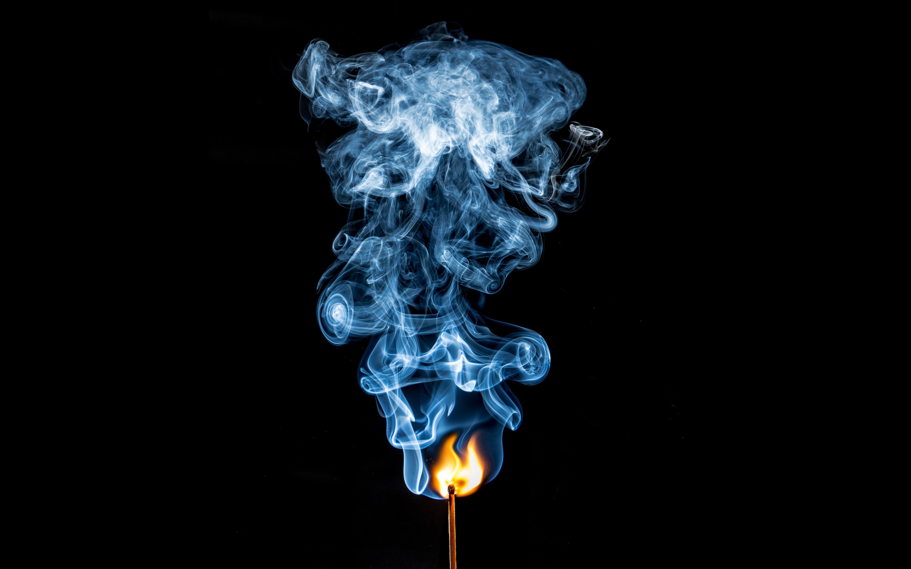 smoke, Fire, Matches Wallpaper