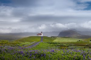 landscape, Sky, Nature, Iceland, Field, Church