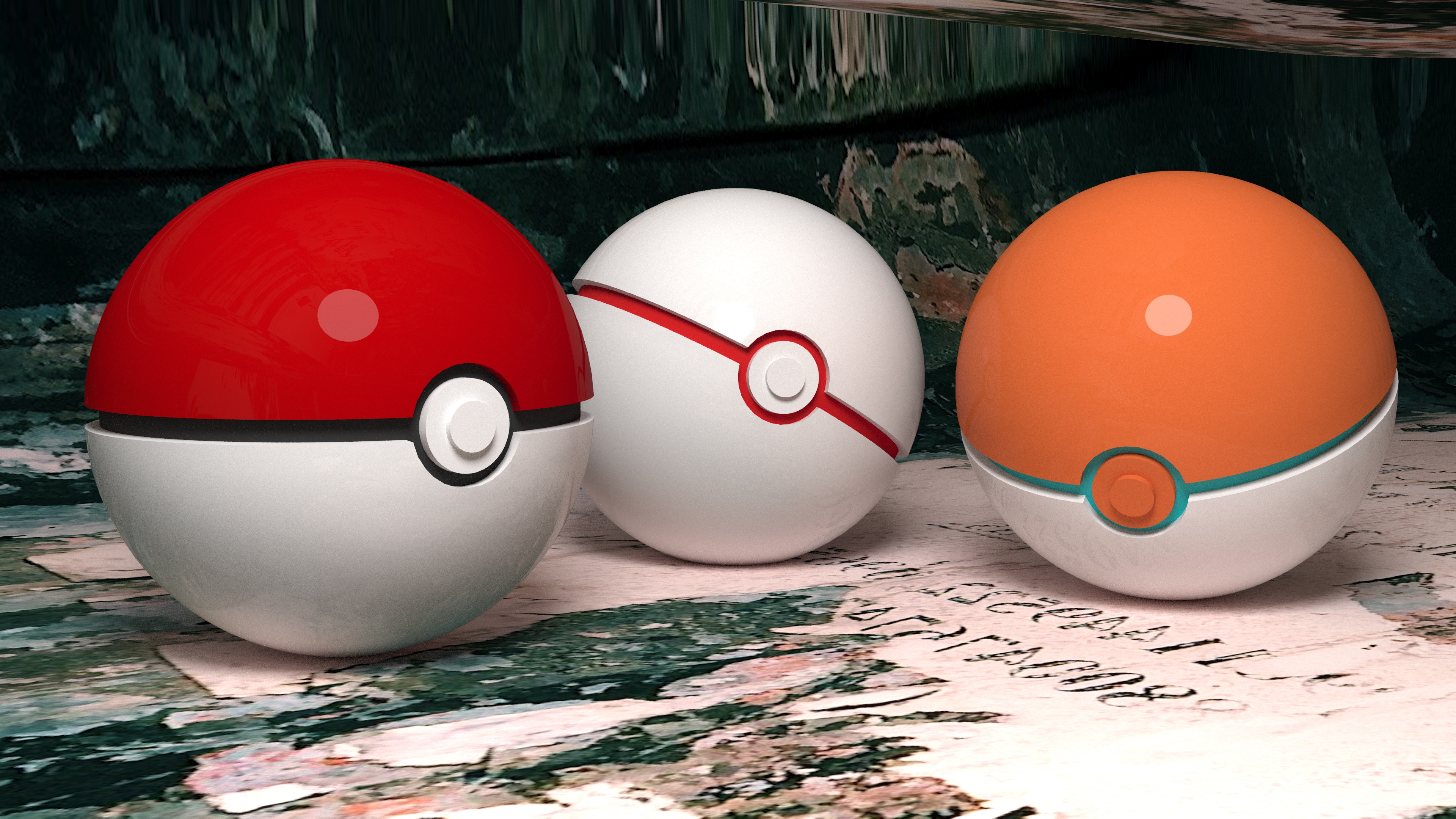 Pokémon, Pokéballs, Poké Balls, Premier ball, Gamer Wallpaper