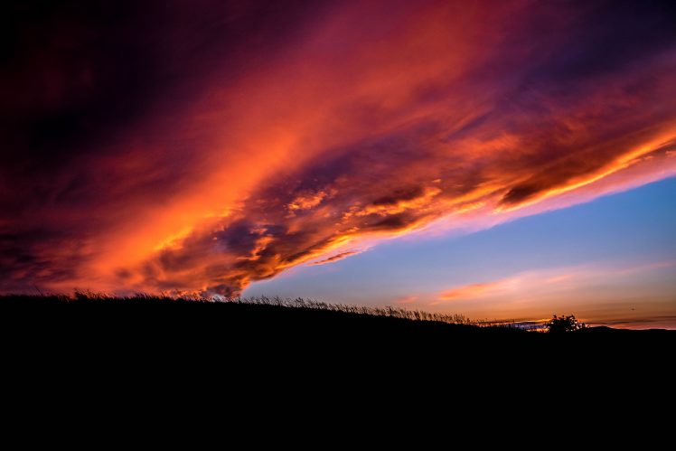 sunset, Landscape, Nature, Clouds HD Wallpaper Desktop Background