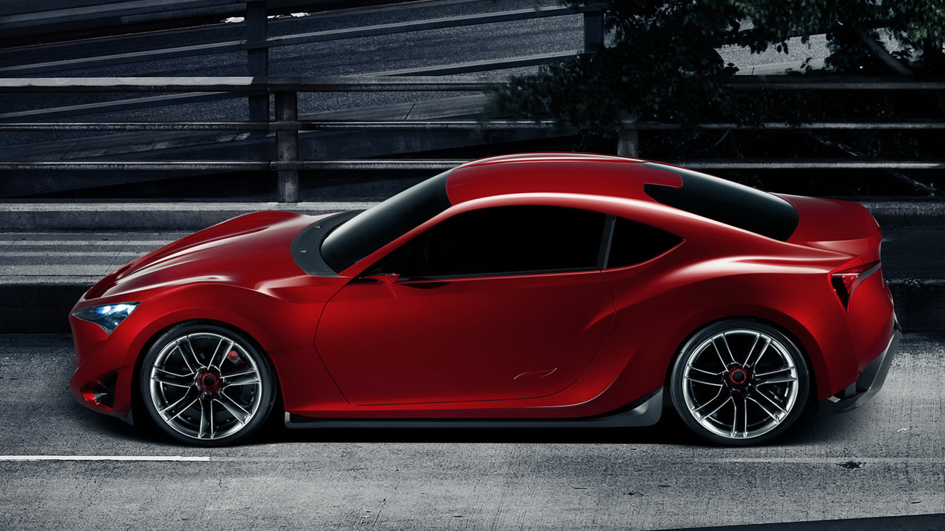Scion FR S Sport, Car, Vehicle, Red cars, Side view Wallpaper