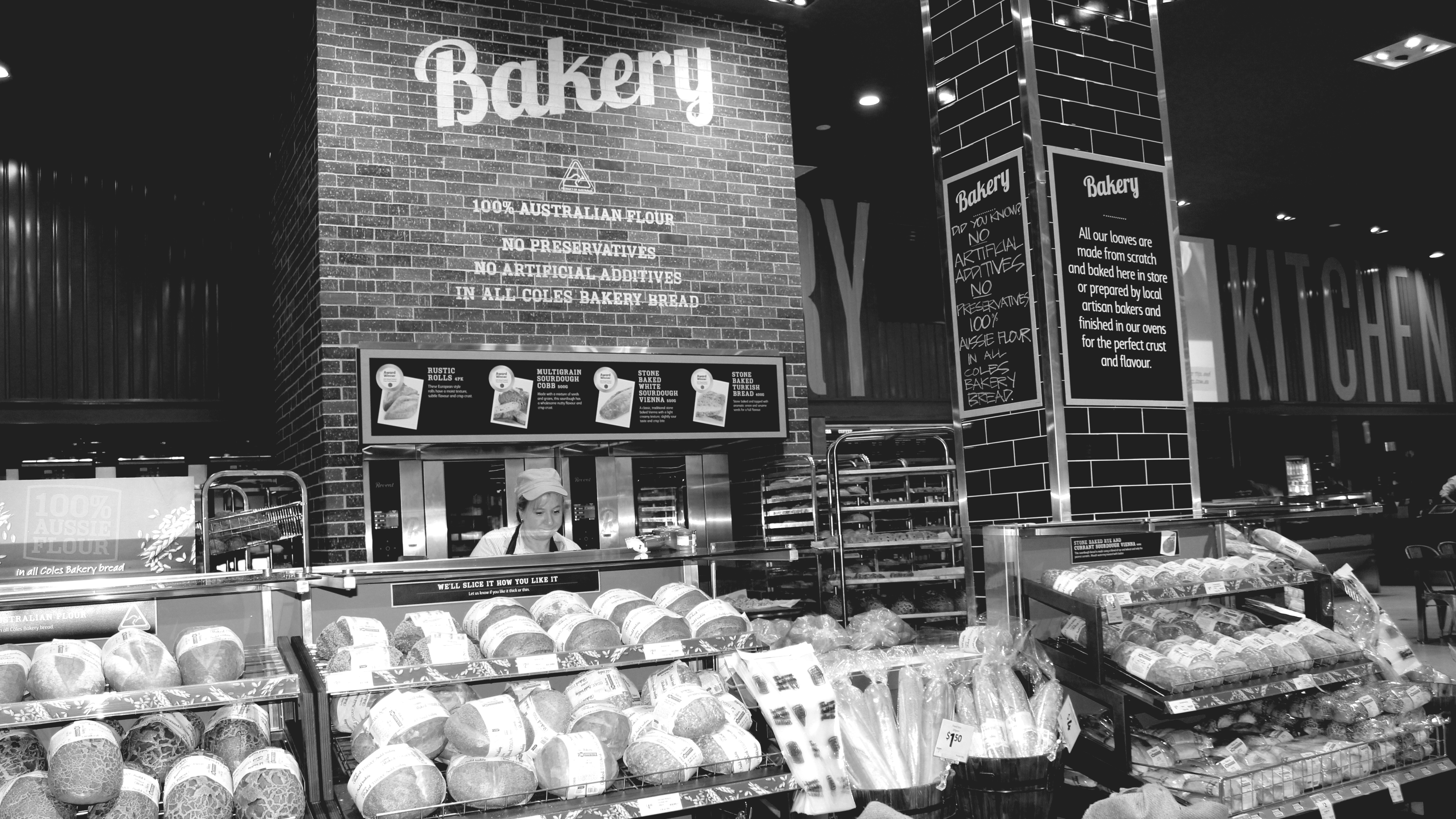 bakery, Bread, Photography, Monochrome Wallpaper