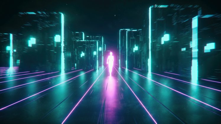 neon, Cyberpunk HD Wallpaper Desktop Background