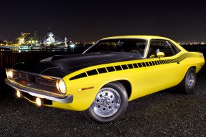 1970 Plymouth Barracuda, Plymouth Barracuda, Car, Vehicle, Yellow cars