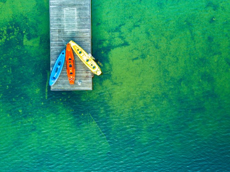 green, Water, Pier, Nature HD Wallpaper Desktop Background