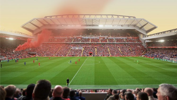 Anfield Road, Liverpool FC, Liverpool, Stadium, Soccer HD Wallpaper Desktop Background