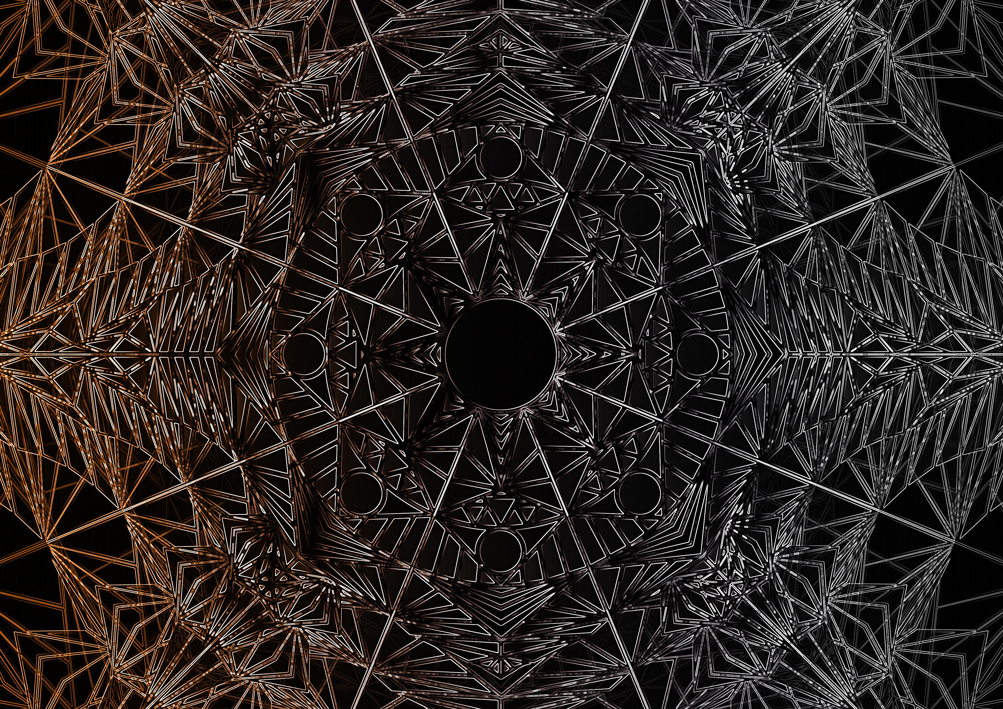 optical illusion, Vector, Spider, Fractal Wallpaper