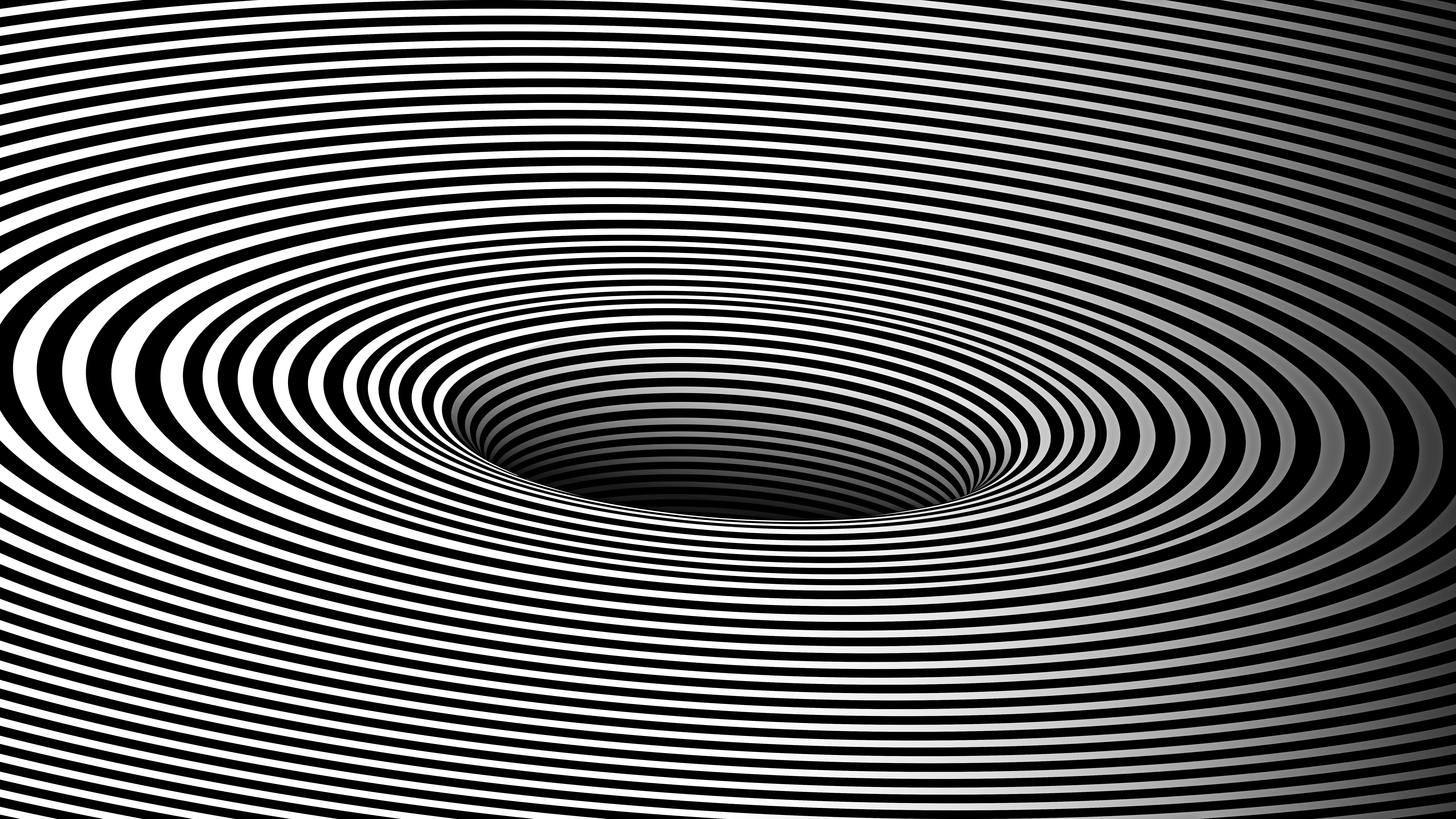 optical illusion, Optical art, Black, White, Vector Wallpaper