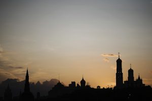 city, Moscow, Church, Sunset, Landscape, Silhouette