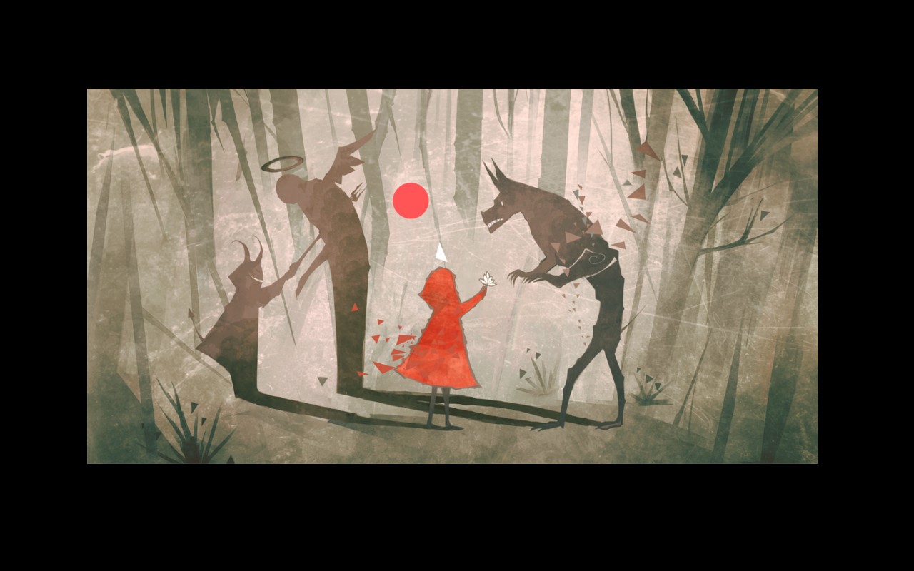 Little Red Riding Hood Digital Art Wolf Shadow Books Images, Photos, Reviews