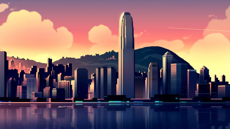 16 bit, Horizon, Hong Kong HD Wallpaper Desktop Background