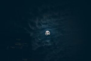 Gabriel Santiago, Nightlight, Moon, Night, Clouds