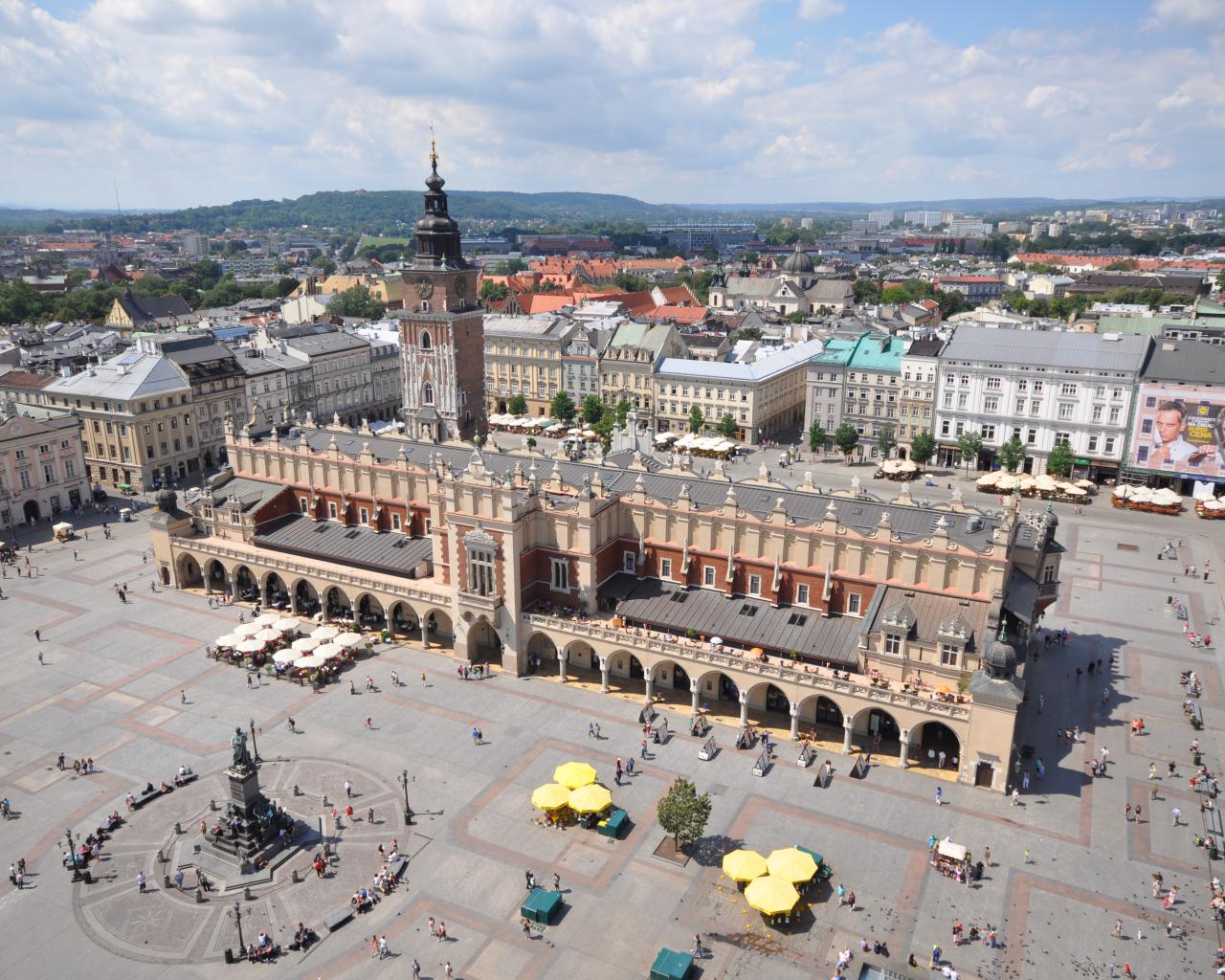 Kraków, City, Main square, Poland, Sukiennice Wallpapers HD / Desktop