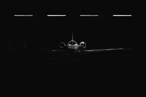 airplane, Lights, Dark