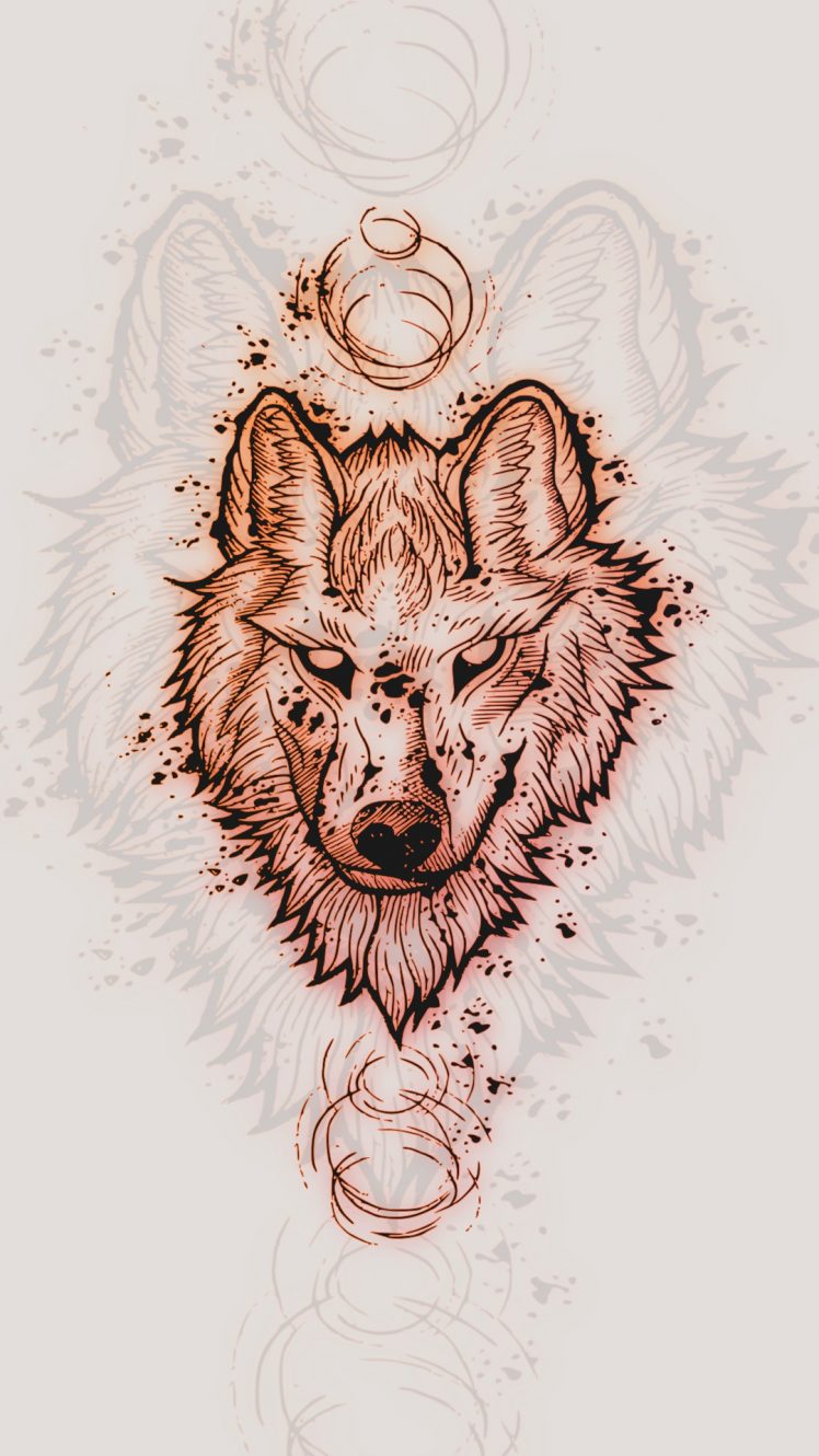 wolf, Drawing HD Wallpaper Desktop Background