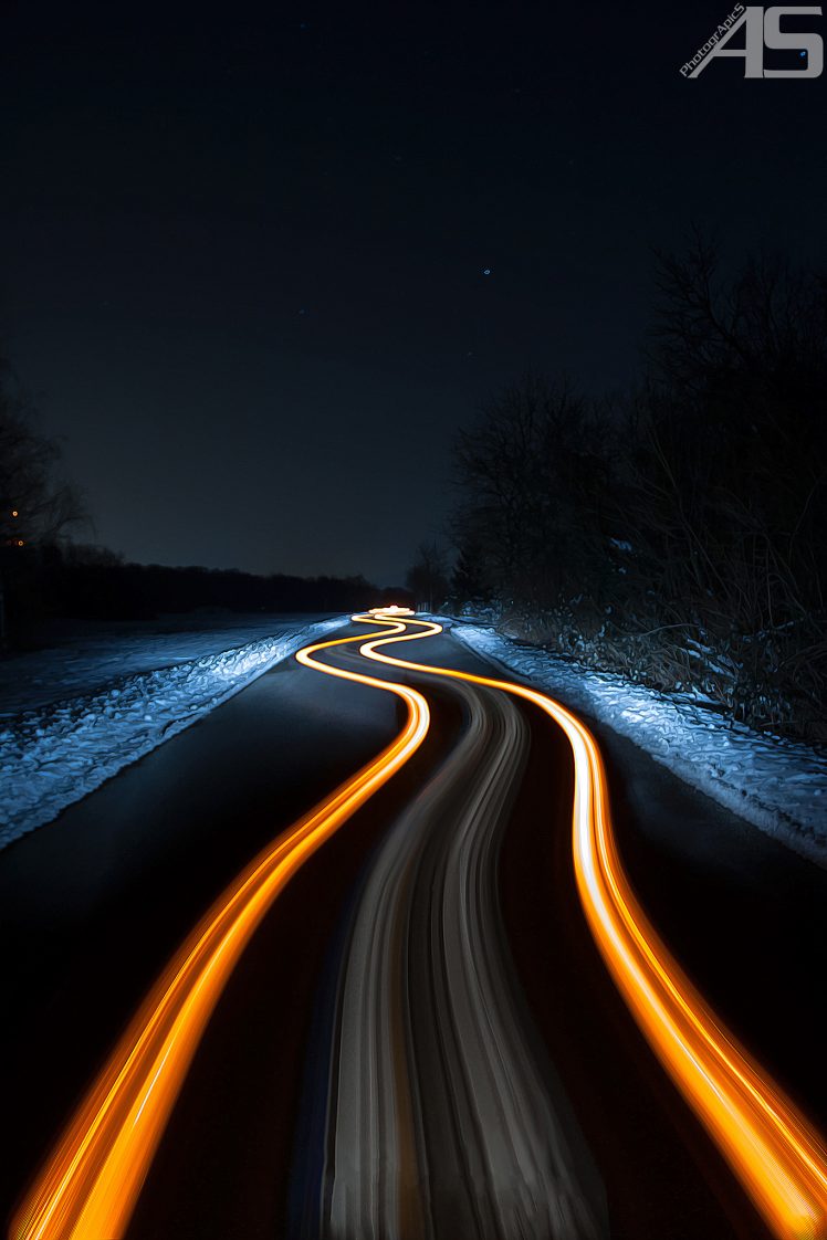Adriano Saccio, 500px, Dark, Night, Road, Long exposure Wallpapers HD /  Desktop and Mobile Backgrounds