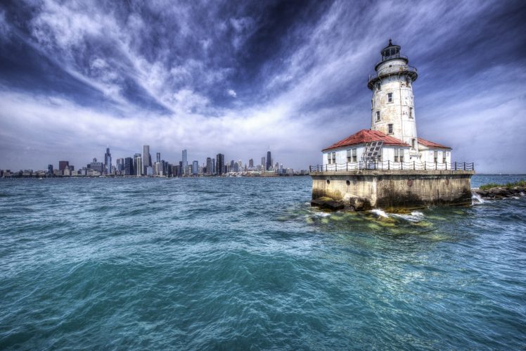 Chicago, USA, Illinois, Sky HD Wallpaper Desktop Background