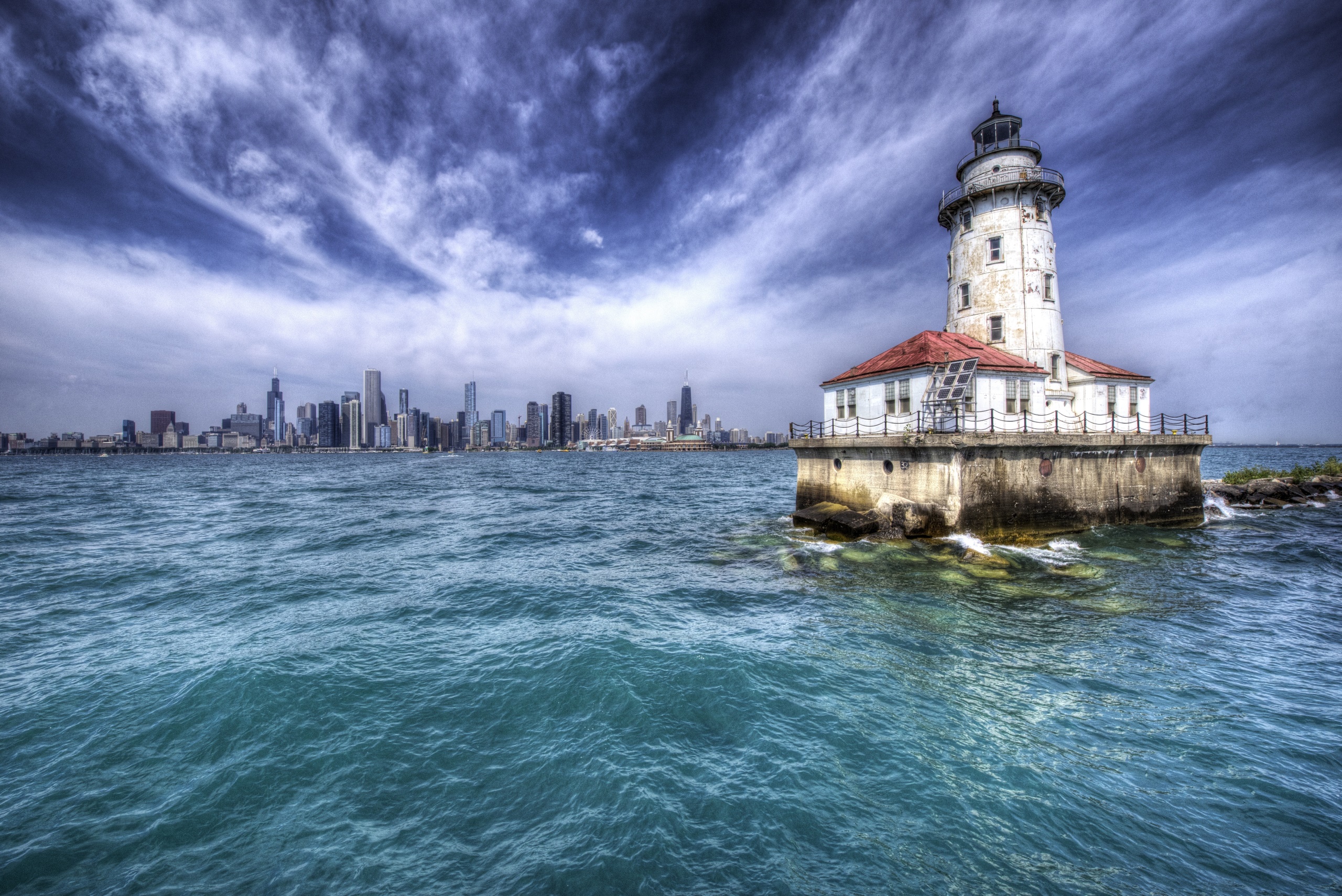 Chicago, USA, Illinois, Sky Wallpaper