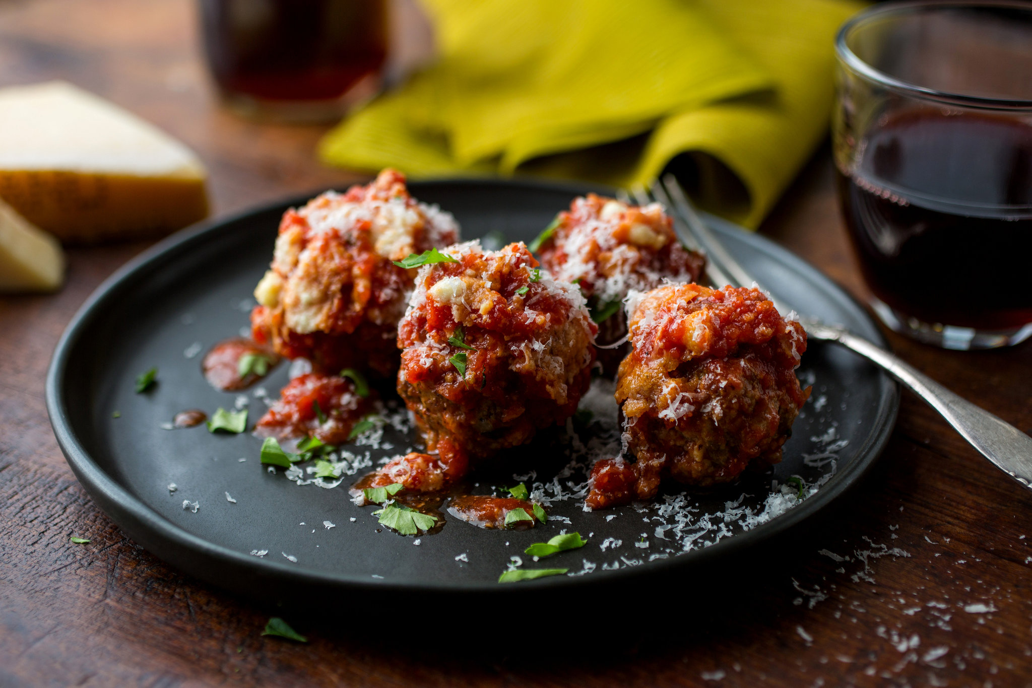 plates, Fork, Meatballs Wallpaper